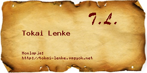 Tokai Lenke névjegykártya